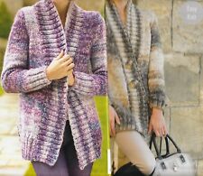 #12 LADIES SUPER CHUNKY EASYKNIT JACKETS 28 - 46" VINTAGE KNITTING PATTERN  COPY