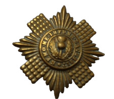 WW1 Scots Guards Original Cap Badge Brass Economy 2 Lugs 44 mm Antique Genuine