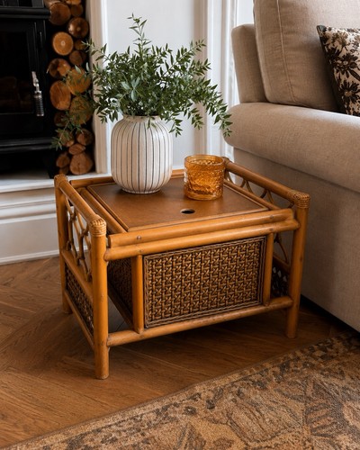 Vintage bamboo rattan - bamboo, &