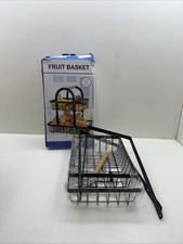 2 Tier Fruit Basket - Detachable Metal Fruit Holder, Countertop Snack & Veggie
