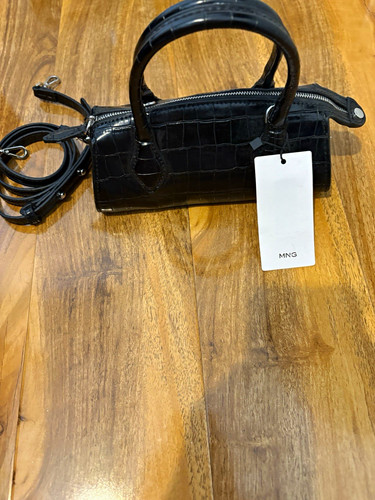 Vintage black faux leather - vintage,