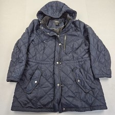 DKNY Coat XL 0X Blue Womens