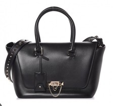 Valentino Garavani Rockstud Demilune Black leather Bag