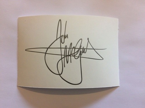 John mcguinness autograph - john,