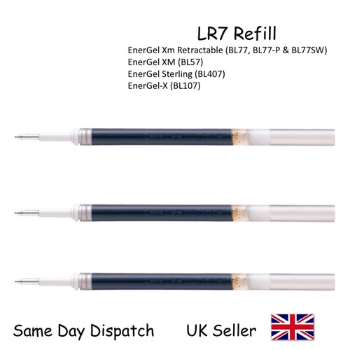 Pentel lr7 7mm black refill - black,