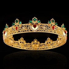 Metal Rhinestone King Queen