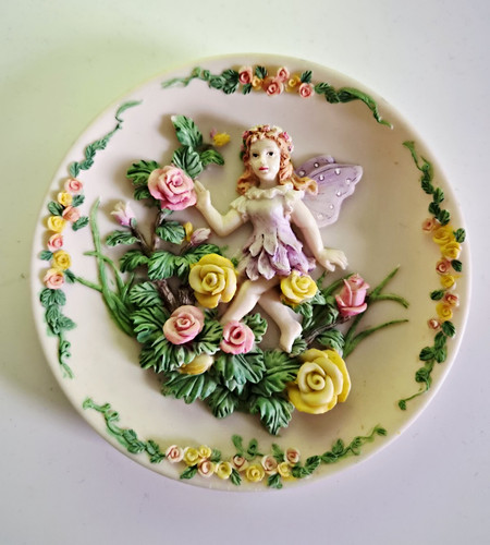 Fairy plate flowers decor - flowers,