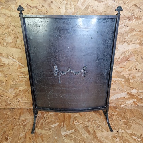 Copper fireplace screen - fireplace,