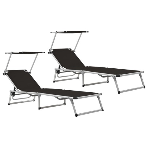 Folding sun loungers with - sun,