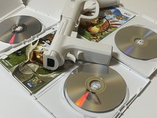 Wii Light Gun CHICKEN GENOCIDAL MANIAC Bundle - Semi Automatic Gun/3 Games Lot