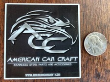 American Car Craft Co. STICKER