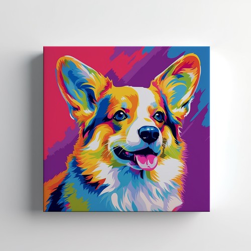 Welsh corgi dog colourful - dog,