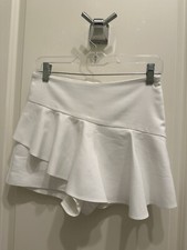 Zara White Assymetrical Ruffle