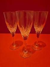 Set of 3 Crystal Wine Glasses