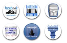 25mm 1"  BUTTON BADGES X6