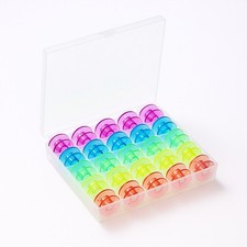 25 Universal Sewing Machine Plastic Bobbins - Will Fit Brother, Janome, Singer