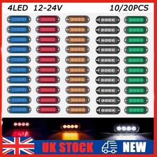 4 LED Side Marker Lights Trailer Signal Indicator Truck Truck Trailer 12V UK
