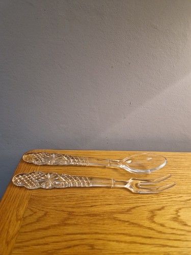 Vintage glass salad serving