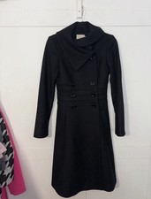 REISS Black Wool Blend Fit &