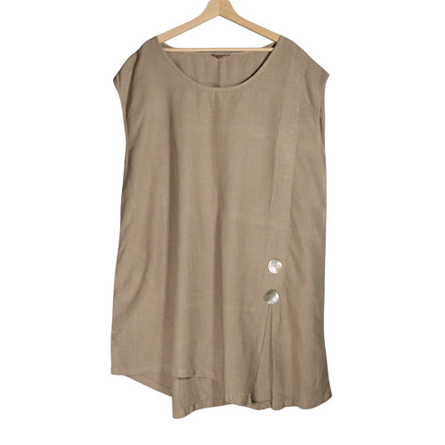 Sahara linen tunic - sahara, size