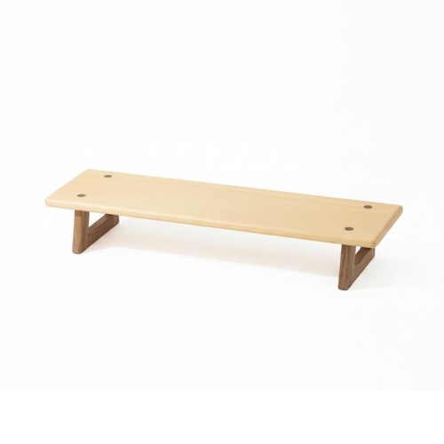 Ergonomic wooden monitor