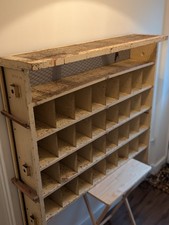 Pigeon Hole Habadashery Royal Mail Sorter Metal Vintage