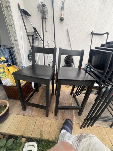 Set black ikea wooden - of,