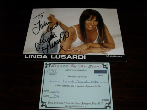 Linda lusardi hand signed - lusardi,