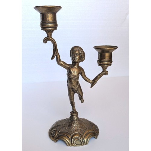 Solid brass cherub - solid,