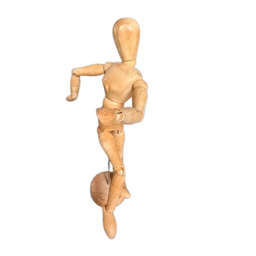 Vintage wooden artist - wooden,