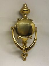Vintage Stock DOOR KNOCKER 8 1/2" 210mm VICTORIAN IN POLISHED BRASS FINISH