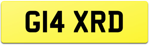 G14 xrd rare car reg - xrd,