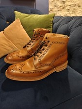 Loake Brogue Boots | Size 10 UK Brown leather Cogswell Worn Once