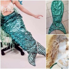 Adult Professional Mermaid Costume Fairytale Sequined  Theatre Show carnival