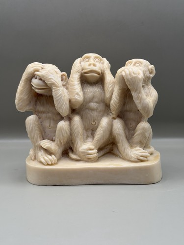 Three wise monkeys figurine - wise,