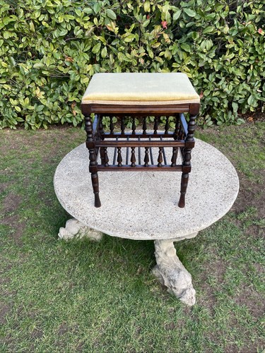Antique edwardian piano - piano, stool