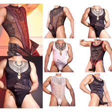 Mens Bodysuit Muscle Jumpsuit