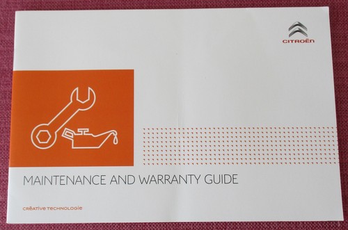 Citroen service book - citroen,