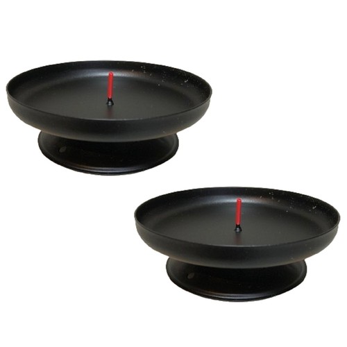 Pack round black metal - 2,