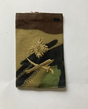 British Army Lieutenant General (3 Star) obsolete woodland DPM rank slide