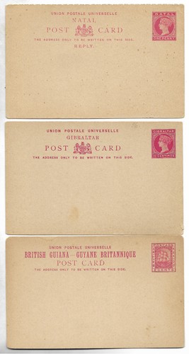 British colonies old unused - 3,