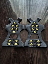 WINTER WISE Snow Ice Grips Anti Slip Over Shoe Studded Snow Shoes Crampons M 