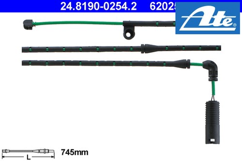 Front warning contact - contact, brake