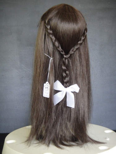 Brown doll wig - brown,