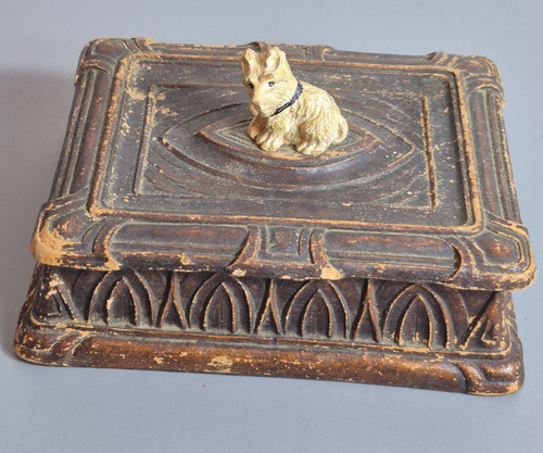 Antique 1950s ornawood trinket - antique,