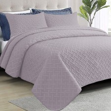 3 Pcs Quilted Bedspread Set