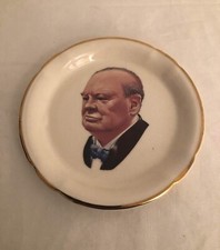 A Lovely Vintage Winston Churchill Portrait China Dish/Plate