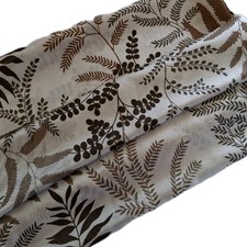 Vintage 1970s CURTAIN and PANEL, FIBRE GLASS FABRIC, 70" x 46" each