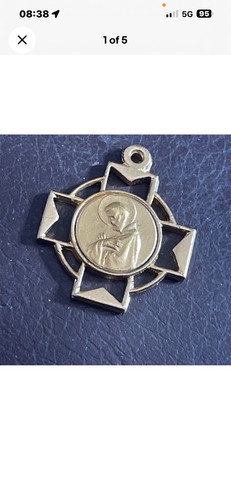 Vintage religious medal gold - vintage,