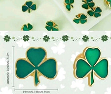 X5 Pack Shamrock Pin Badge Irish Gifts Brooch St Patrick's Day Clover Brooch 960